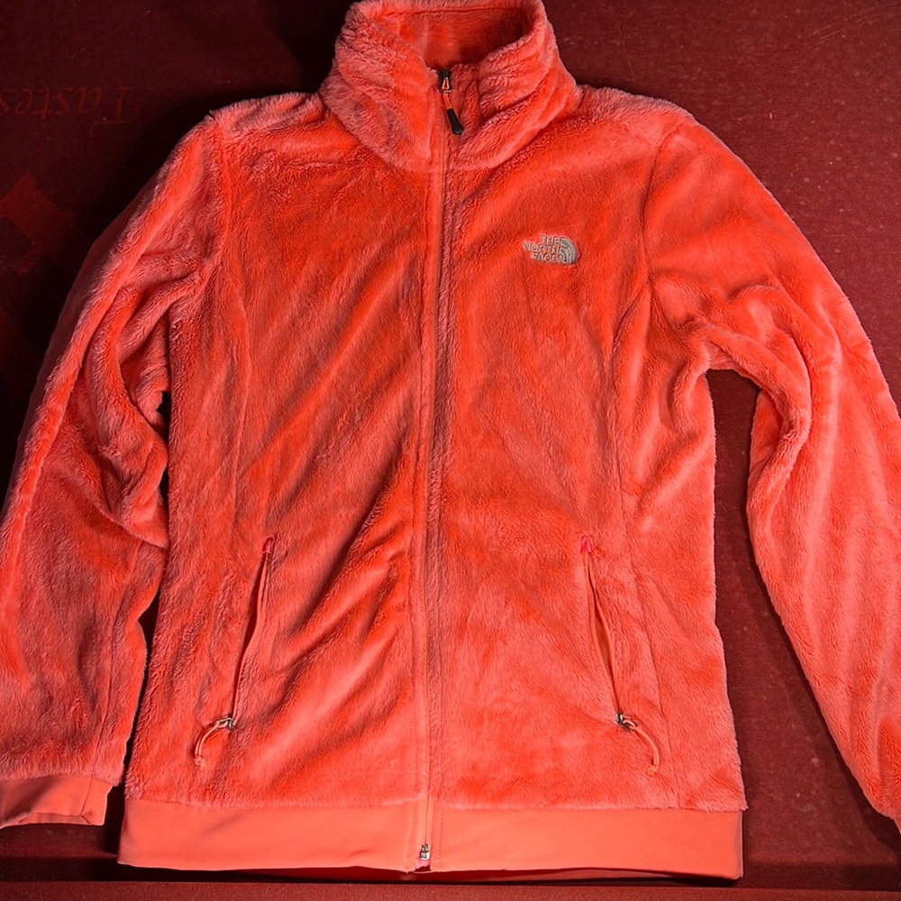 Neon pink fuzzy jacket